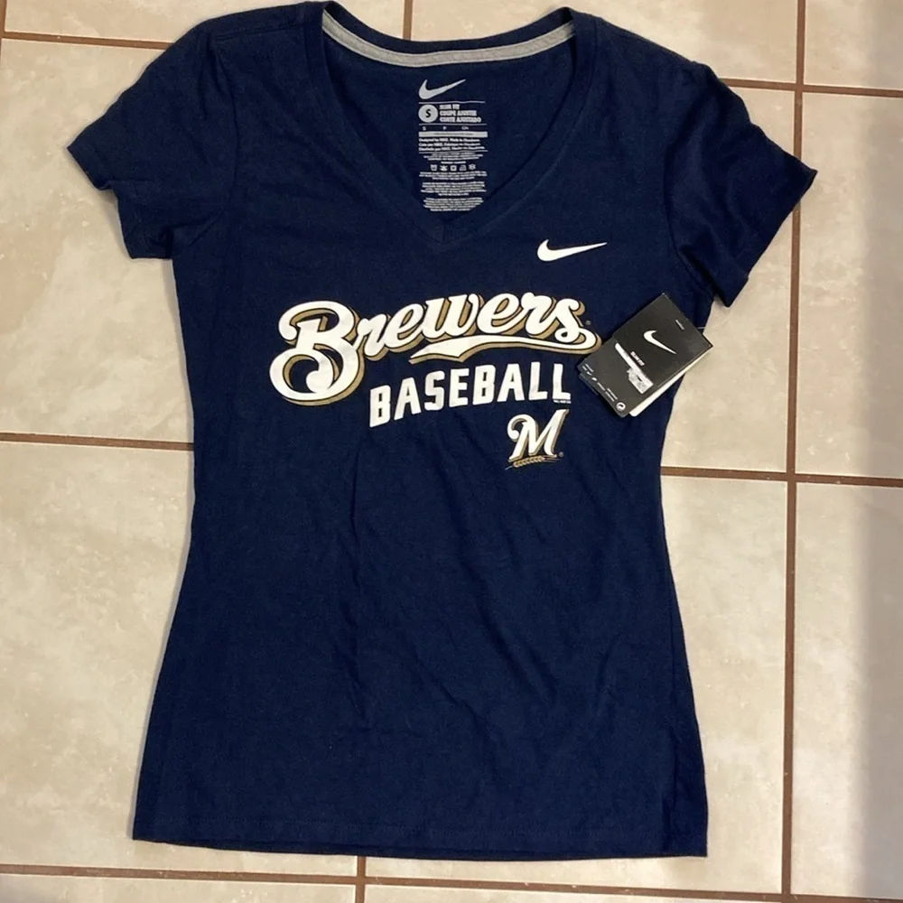 NWT Nike Brewers Baseball Shirt